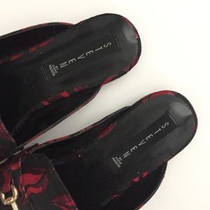 Steven By Steve Madden Shoes - Lip Pattern Slide On Loafers Steven By Steve Madden Shoes - Lip Pattern Slide On Loafers